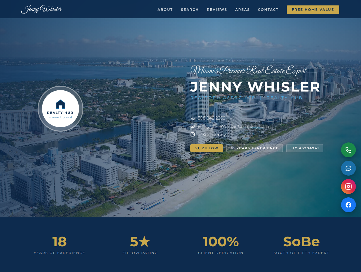 Jenny Whisler website preview