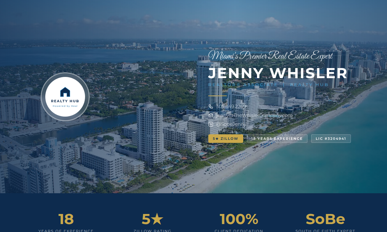 Jenny Whisler website preview