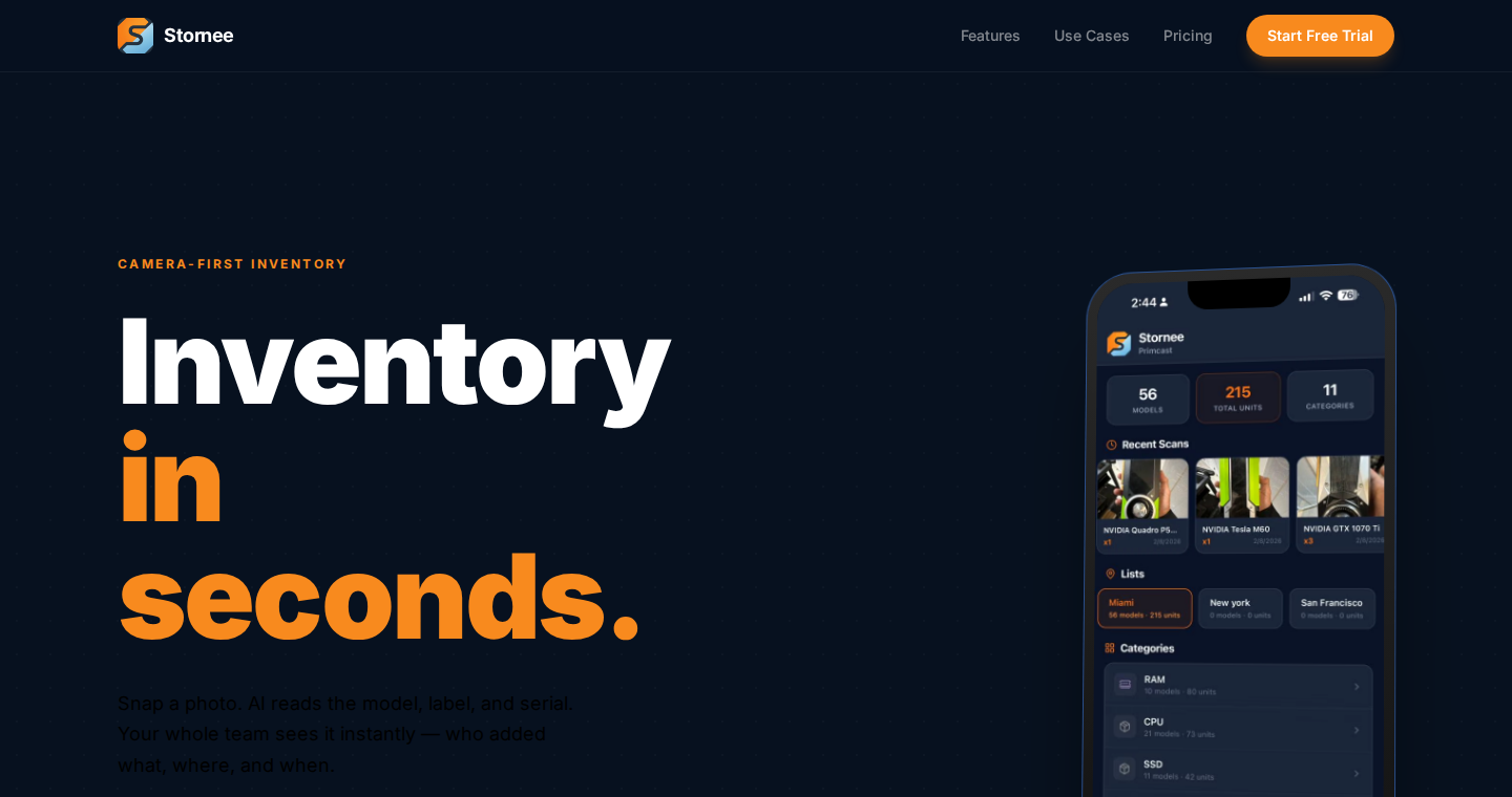Stornee website preview